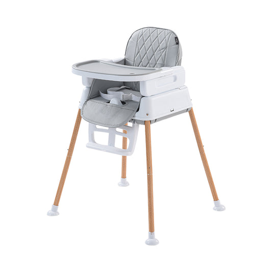 Wholesale Kids Wood Feeding Table and Chair Adjustable Multi-function Eating Dinning Baby High Chair