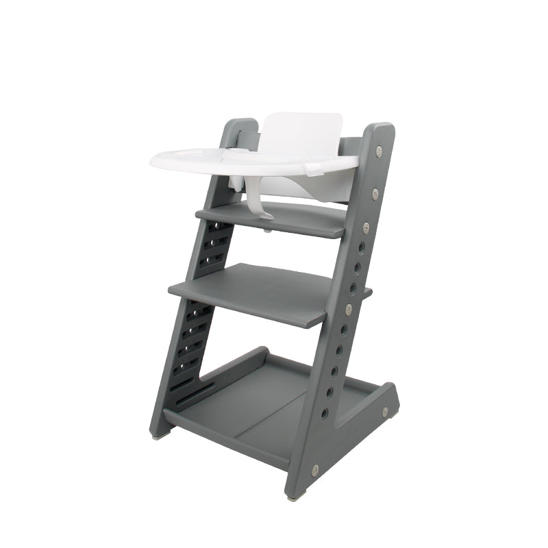 Plastic Children's High Chair Portable Baby Dining Growth Adjustment High Chair