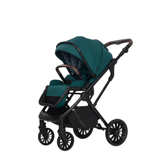 Luxury Stroller 3 in 1 High landscape Aluminum Frame Folding Double Pram Two Baskets Baby Carriage