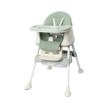 2024 Baby High Chair Aluminum Restaurant Folded Portable High Chair for Baby Food