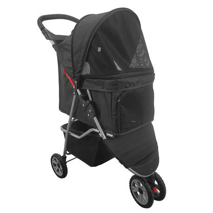 New Arrival Design Aluminum Frame 3 Wheel Pet Trolleys Cat Travel Stroller