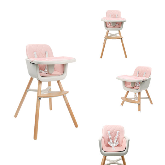 Ultimate Comfort Stylish Foldable Moving Baby High Chair Wood Baby Eating Chair